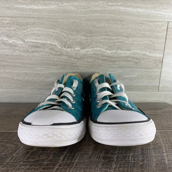 Girls Youth Converse All Star Glitter Sneaker - Picture 2 of 9